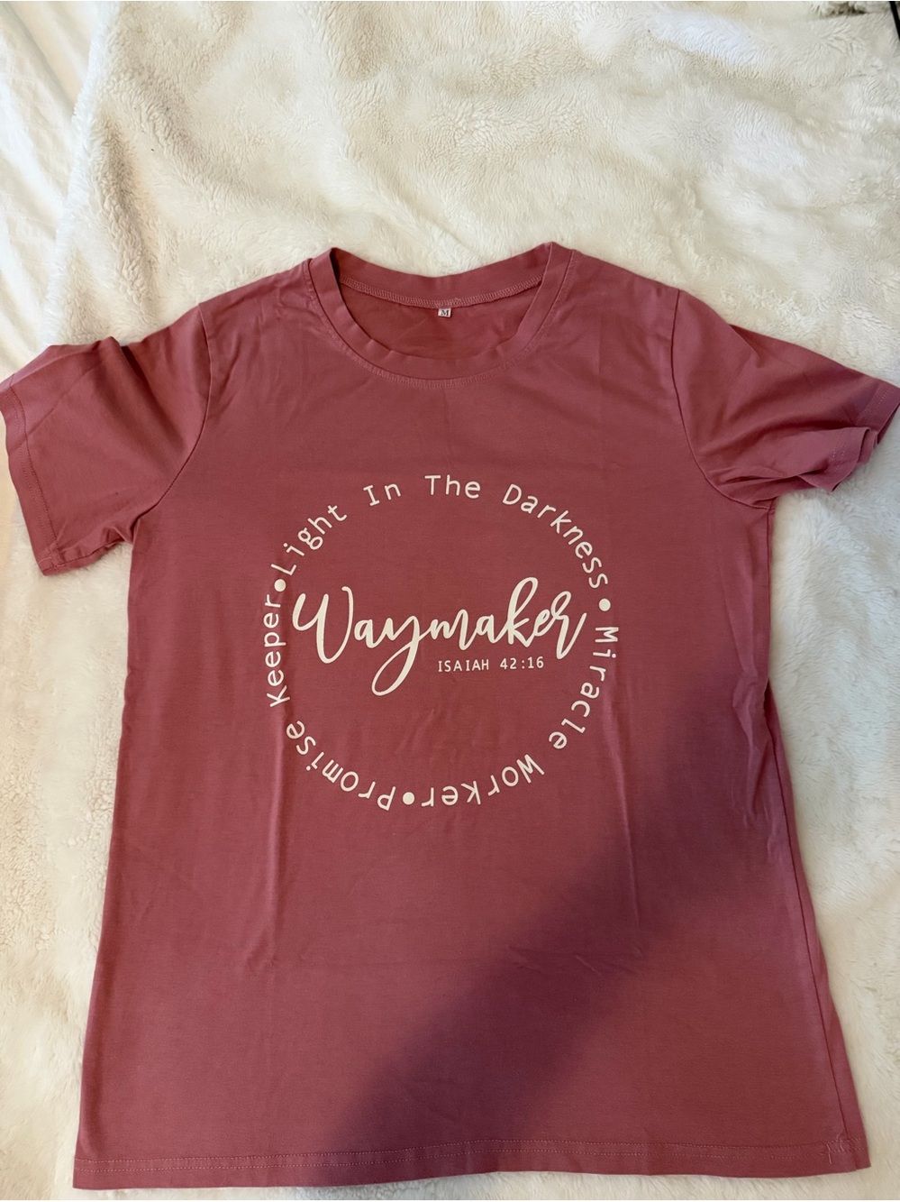 Waymaker Graphic Women’s Tee - Dusty Rose Sz M